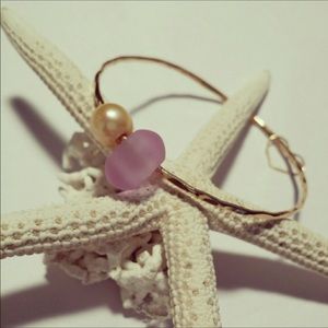 SOLD Hand hammered 14kt GF bangle